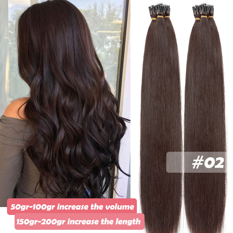 300S Nano Rings REAL THICK 100% Remy Human Hair Extensions Nano Ring Bead Micro