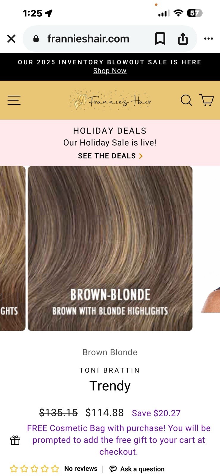 Wigs Toni Brattin #348 Confidence regular