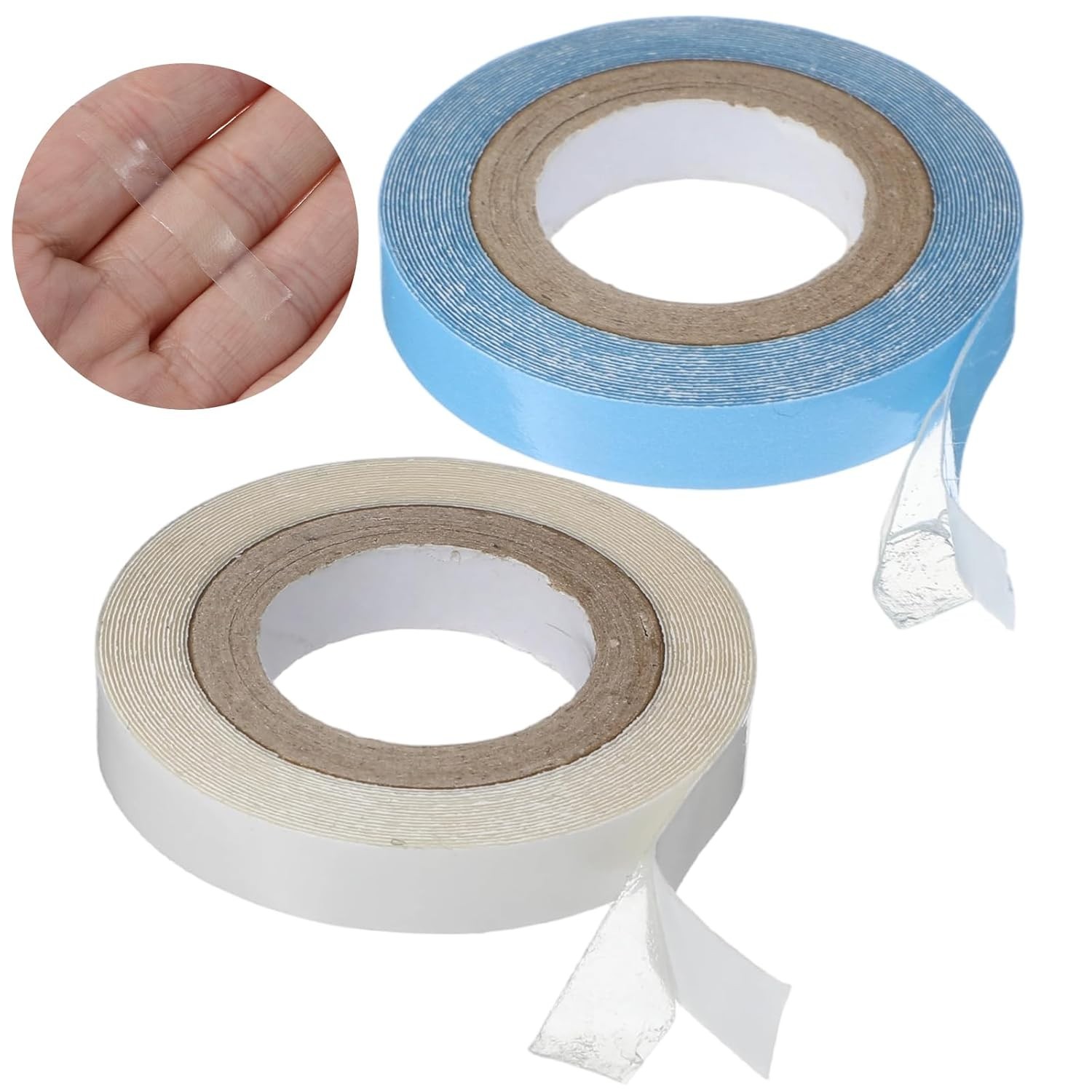 Double-Sided Hair Extension Tape – 2 Rolls, 3 Yards Each, Waterproof & Strong