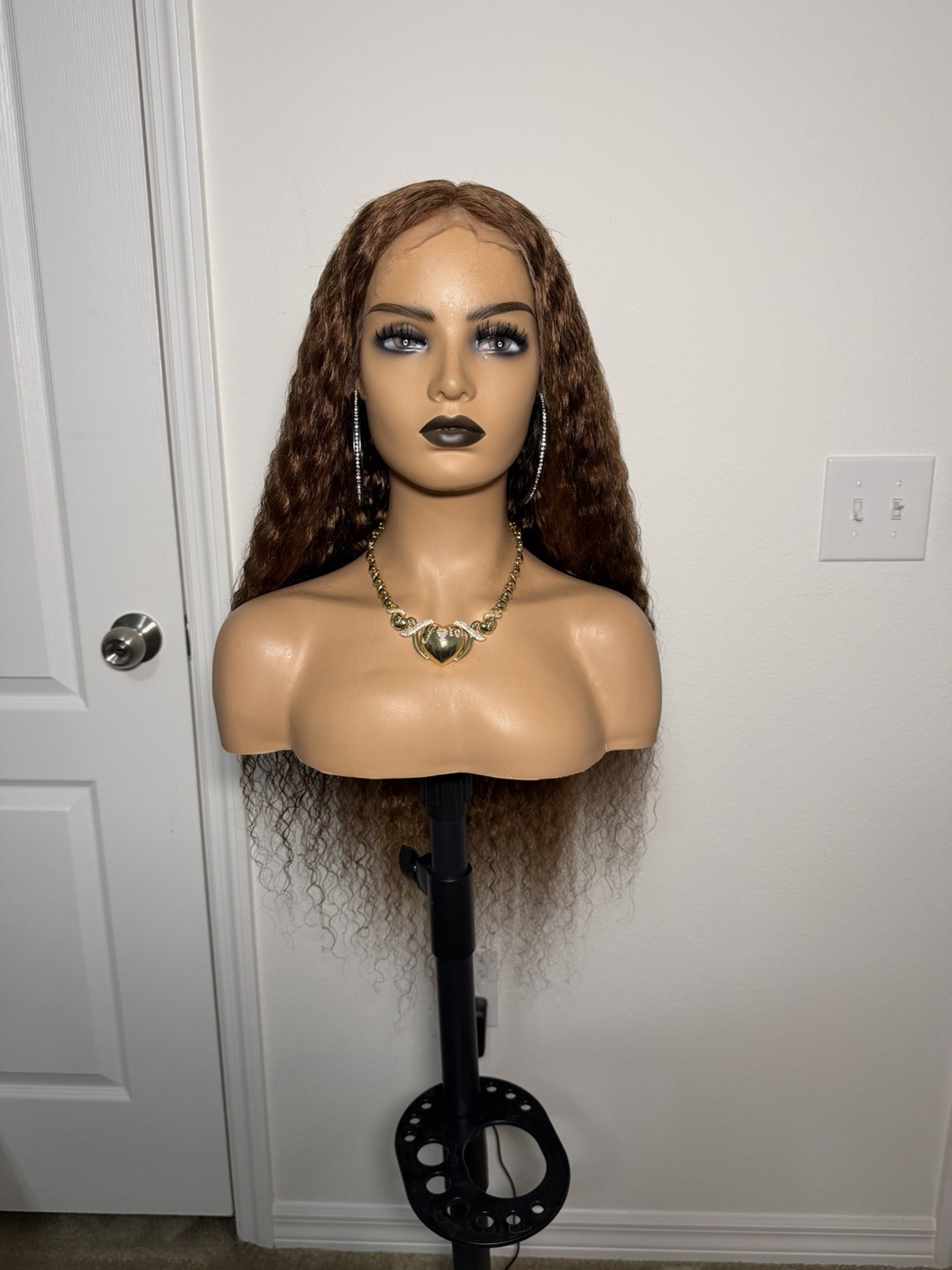 26” 13×4 HD Lace Full Frontal Wavy Highlight Human Hair Wig