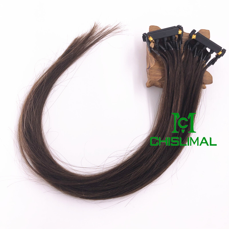 5Strands/row 20g Remy hair New 6D Human Hair Extensions Prebonded dark blonde