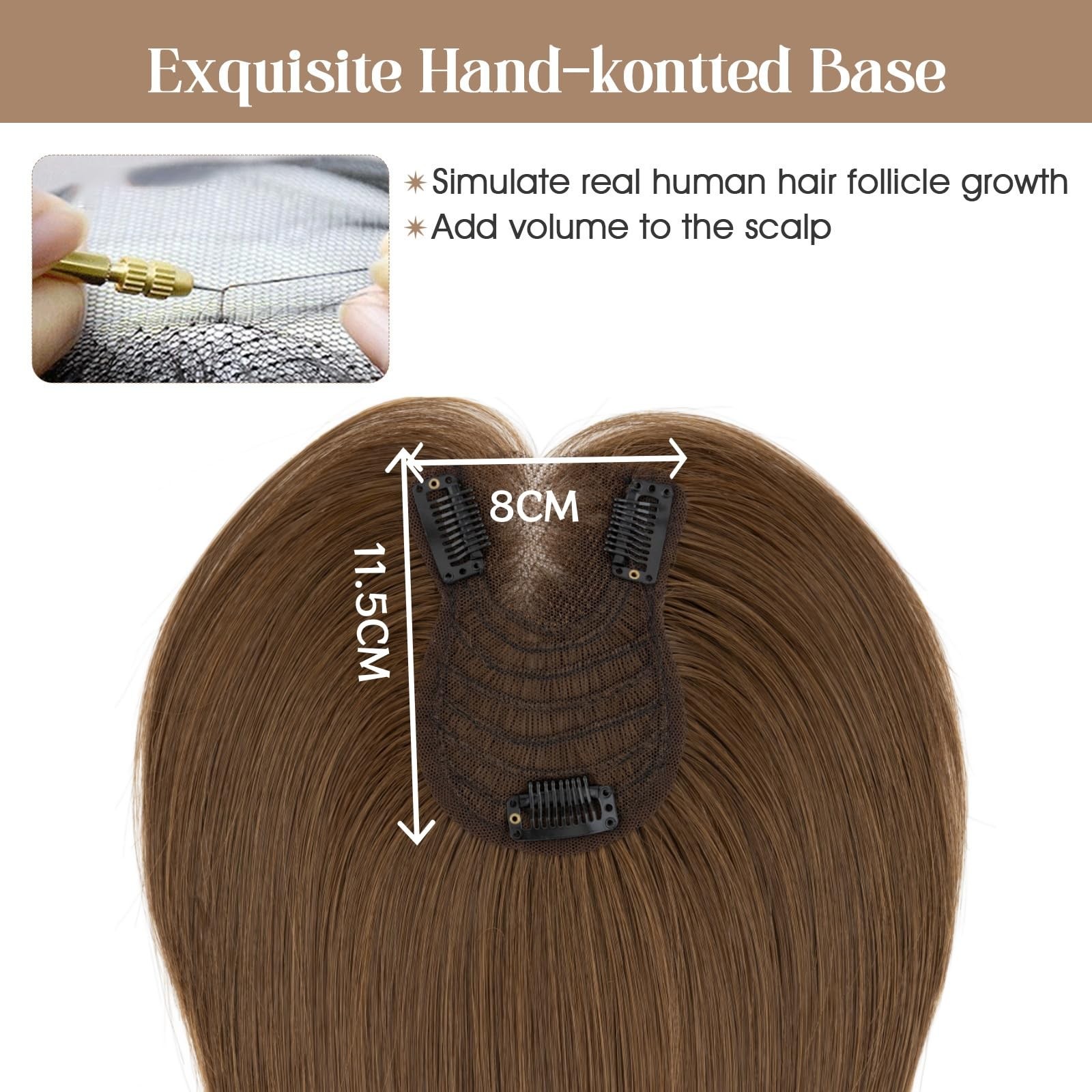Rich Choices Hair Toppers for Women Real Human Hair Remy Hairs Toppers Hairpiece