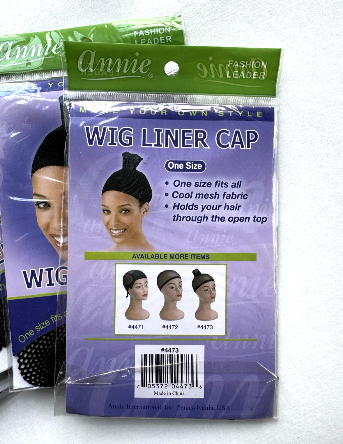 6 PCS Cool Mesh Net Fabric Wig Liner Cap Open End – Black Color