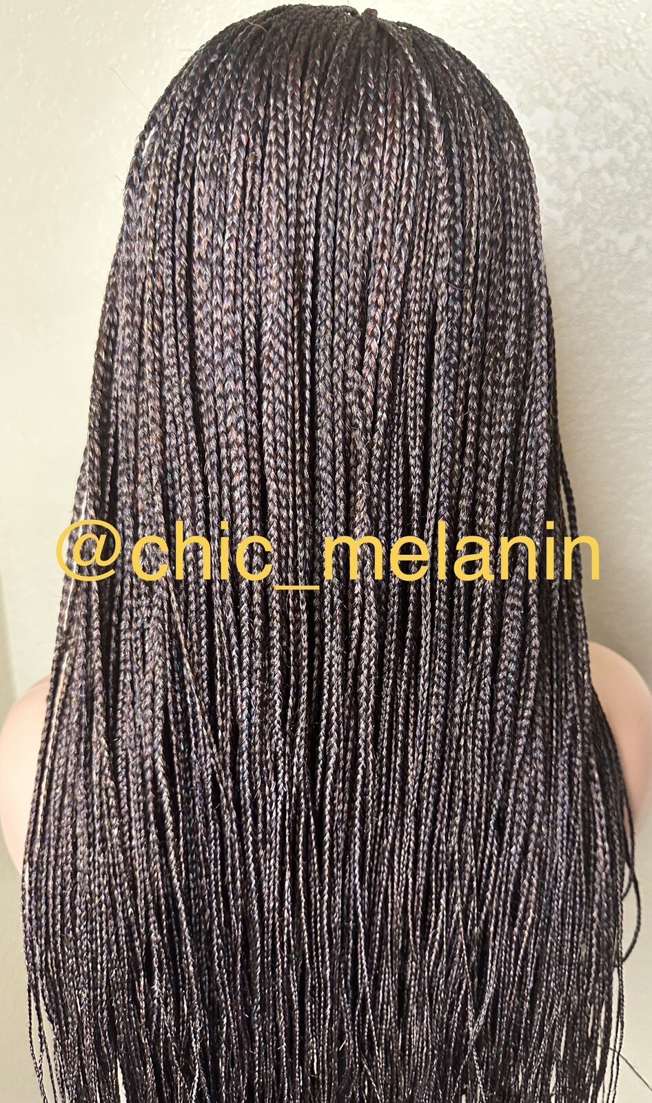 Mix color Leonie style micro braids