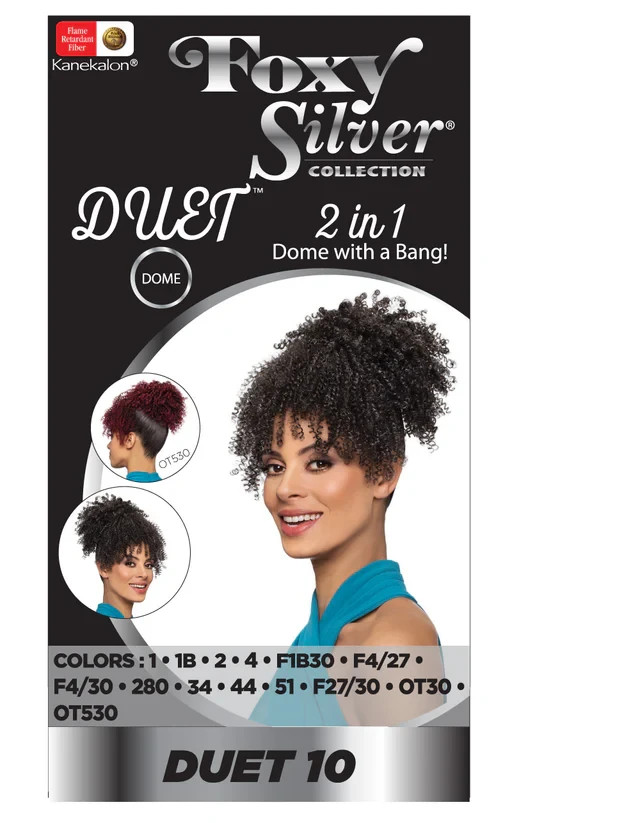 Foxy Silver DUET 10, DOME with BANG Hair