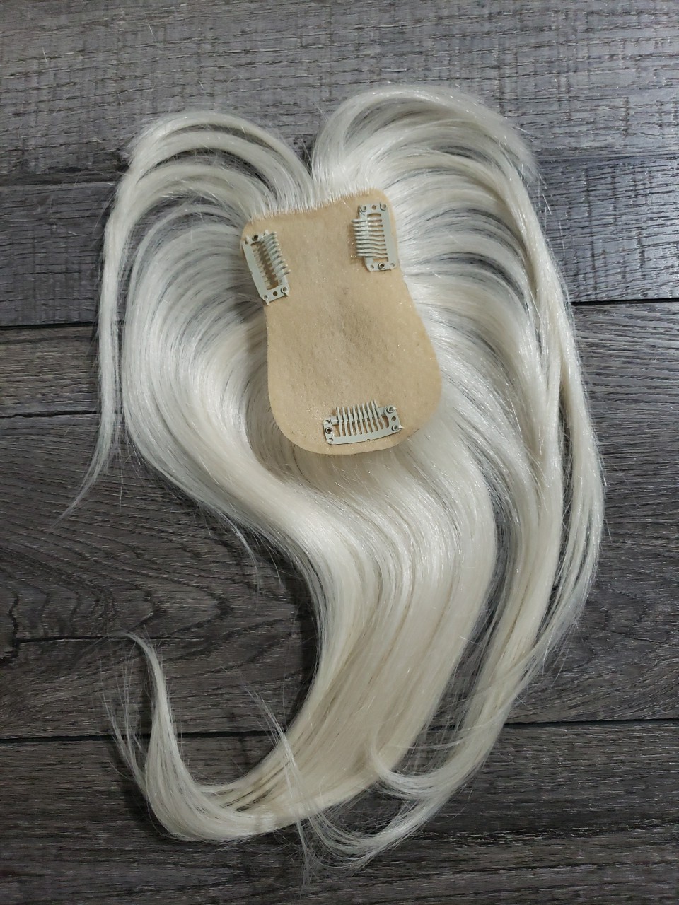 100% Real Human Hair Toppers, 12 Inch Human Hair Toppers for Thinning Hair Large