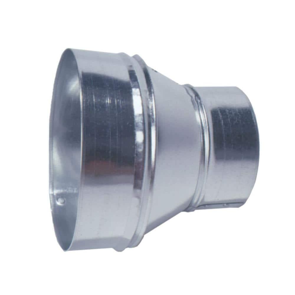 Master Flow 14 in to 12 in Round Reducer Durable Galvanized Steel