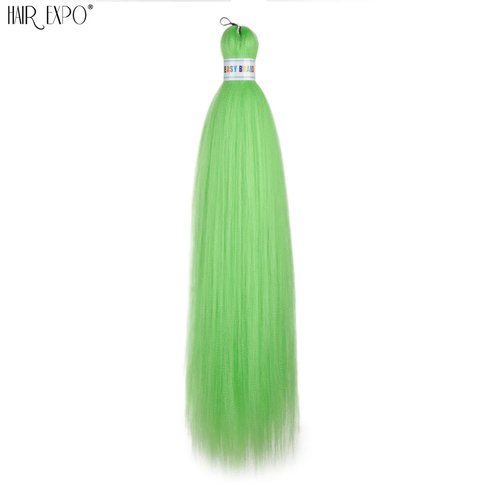 26Inch Easy Braids Synthetic Hair Colorful Pre Stretched Extensions Jumbo Ombre