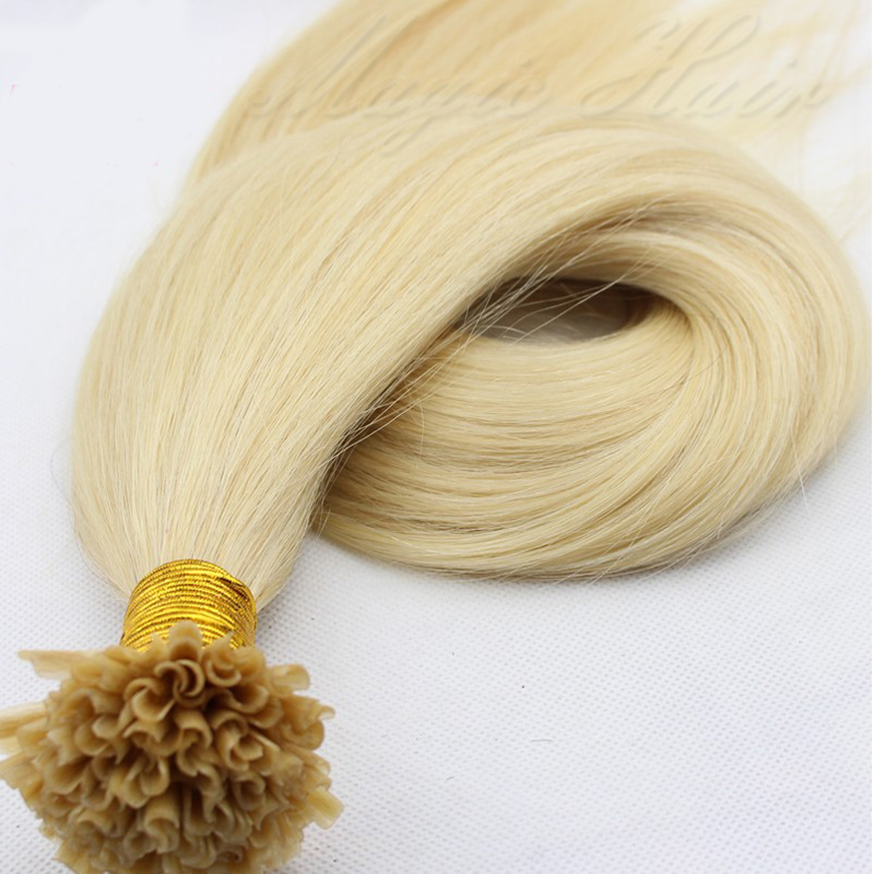 50/100/200S 7A Pre Bonded Keratin U Tip Nail Remy Real Human Hair Extensions 1g