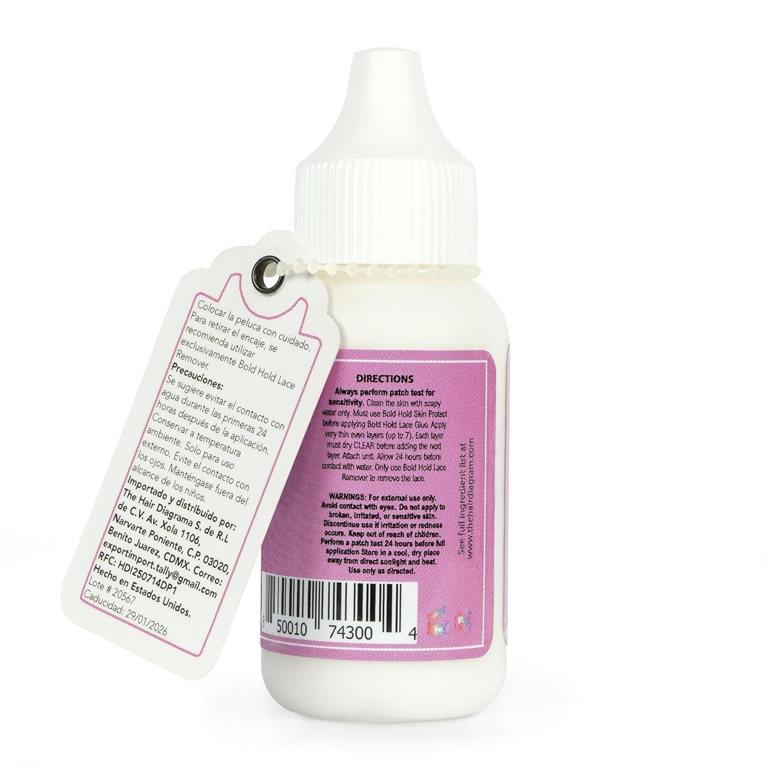 The Hair Diagram 1.3oz Invisible Bonding Glue – Non-Toxic and Water Resistant