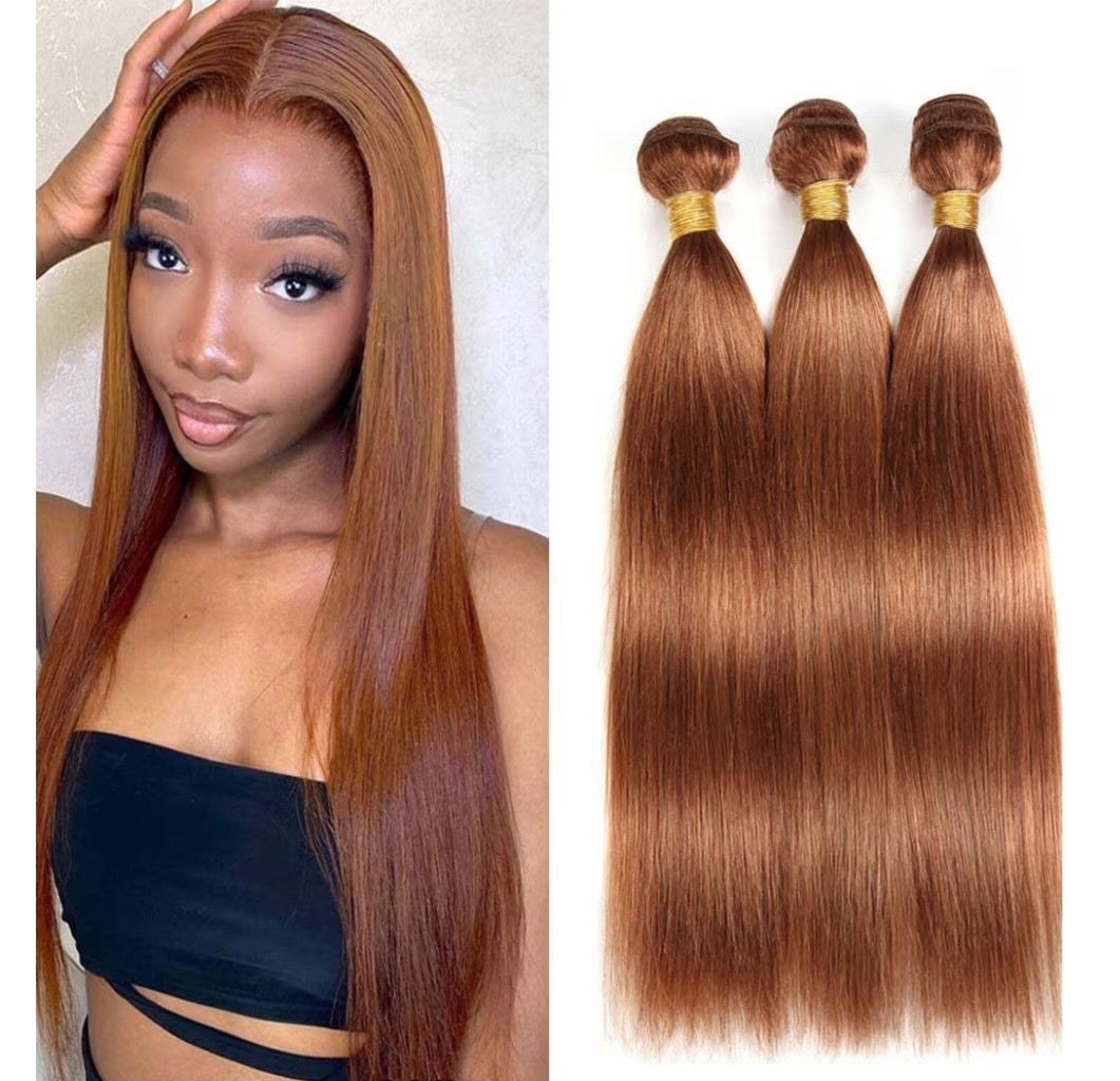 Kodrhar Straight Synth Hair Bundles For Women Color 30 14 In 16 In 18 In Wig Cap