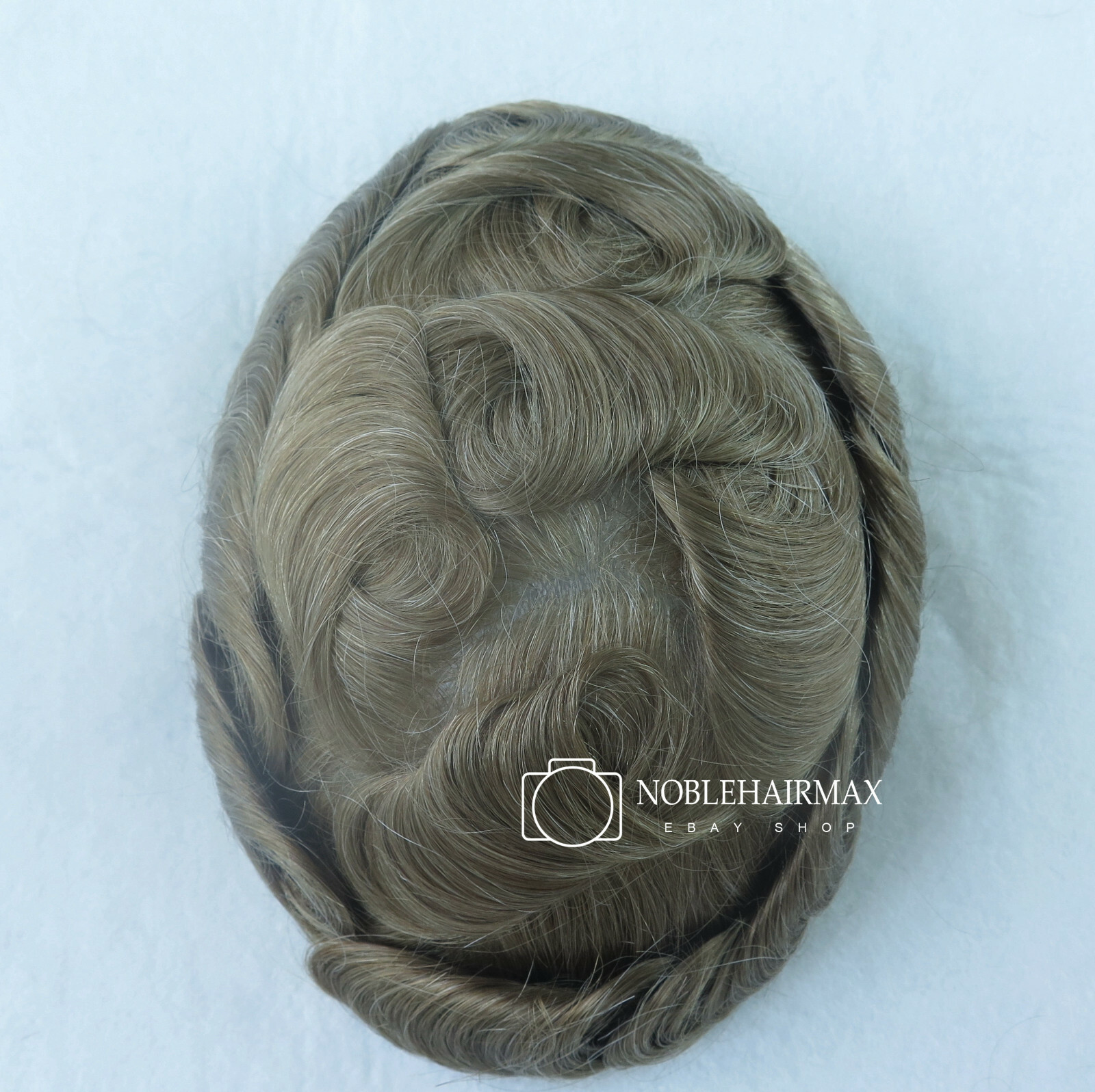 Natural Hairline Mens Hair Replacement System Ultra Thin Skin Toupee Piece #2020