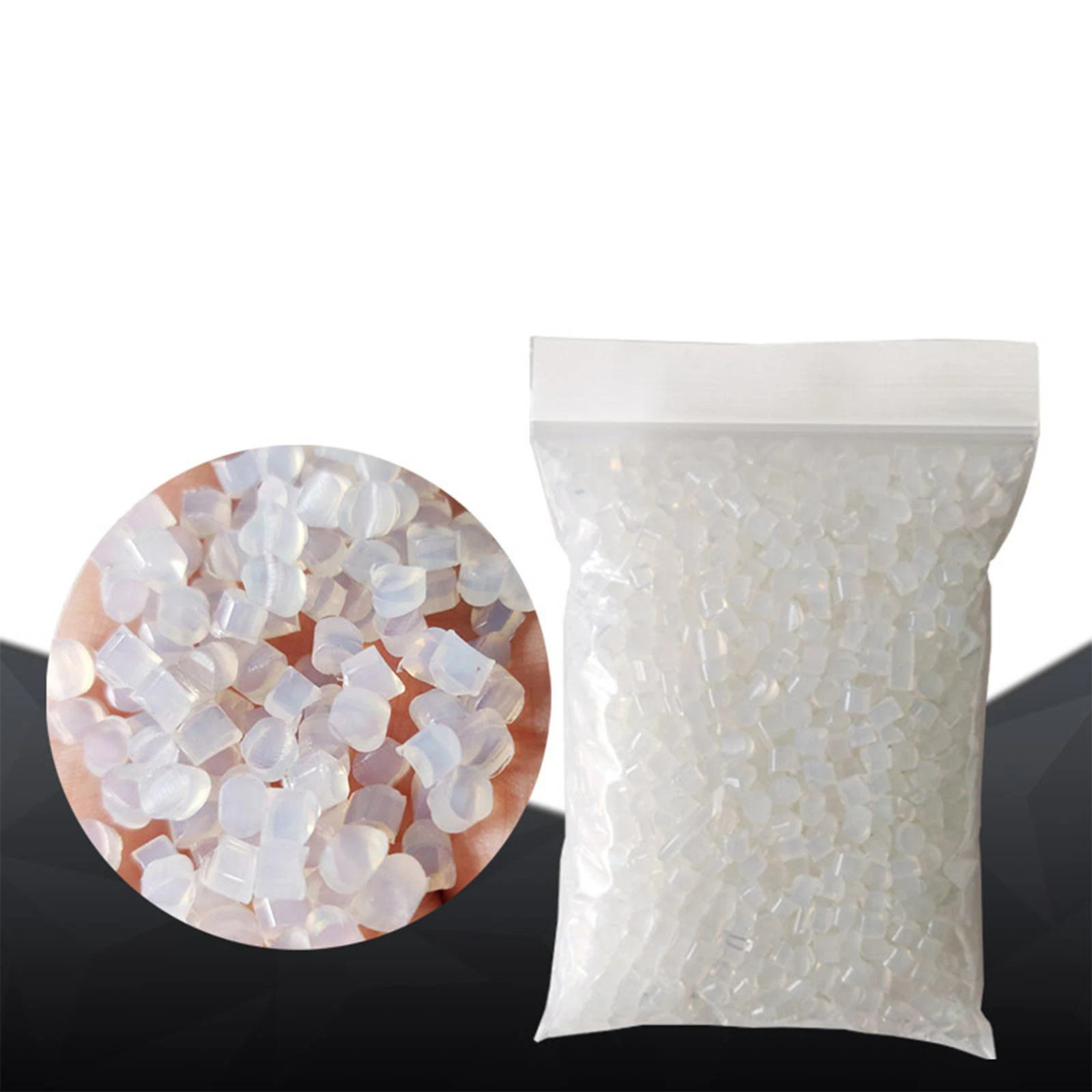 20g Clear Strong Keratin Glue Granule Beads For U Nail tips Hair Extension AD