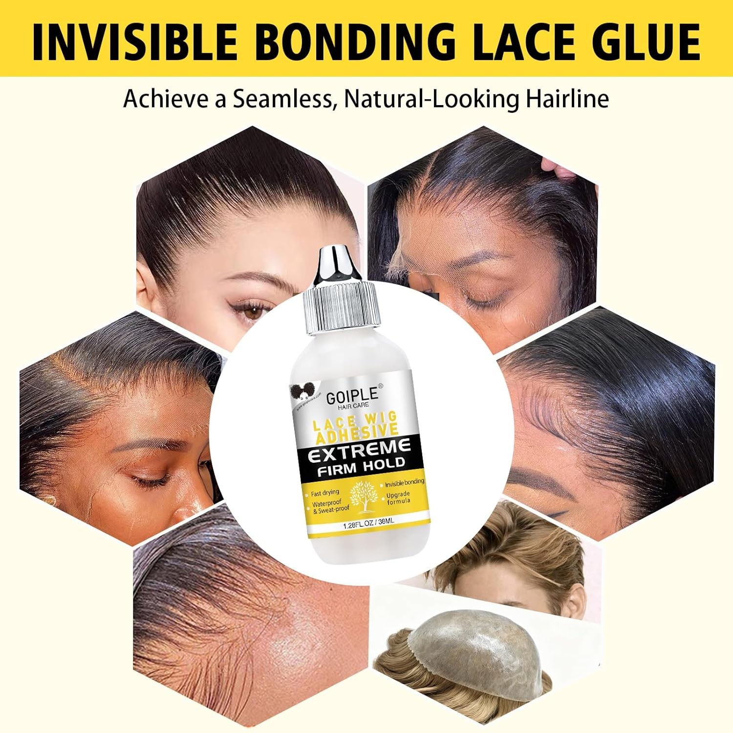 Waterproof Lace Front Wig Adhesive Silicone Spray for Lace Front Wigs