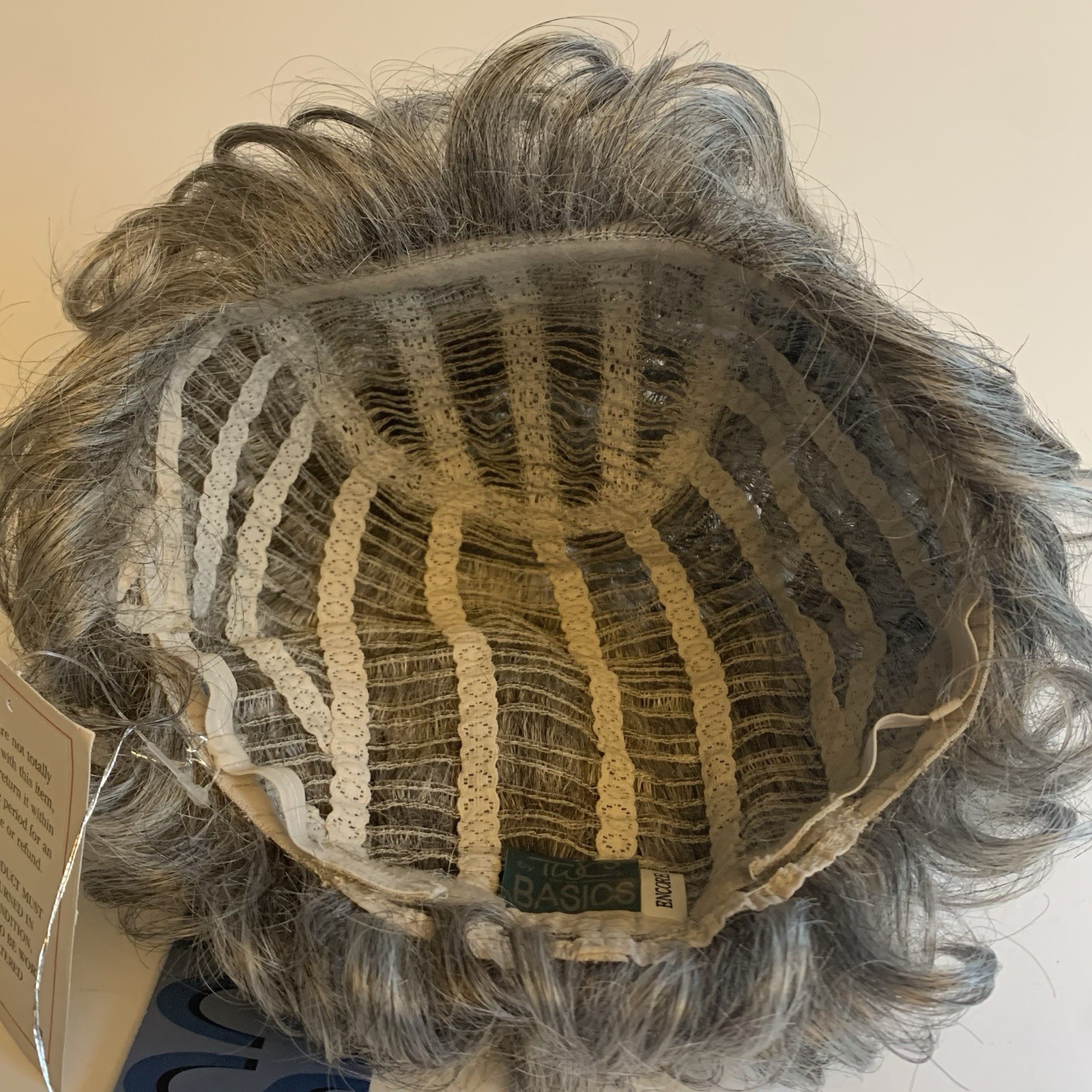 The Wig Company TWC Basics ENCORE ONYX GRAY Capless Open Wefted Size Average NEW