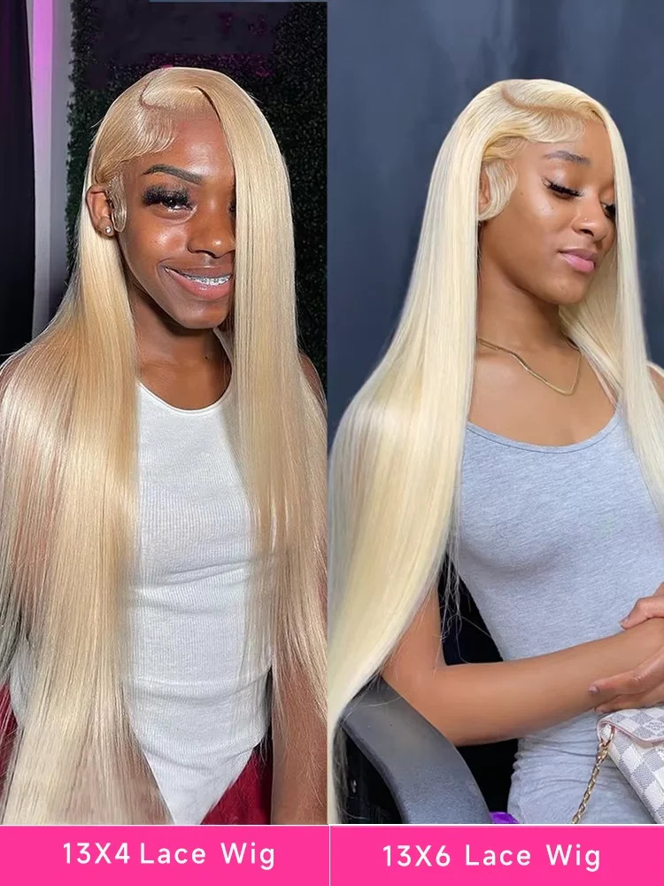 38 40 Inches 613 HD Lace Frontal Wigs 13×4 13×6 360 Honey Blonde Brazilian