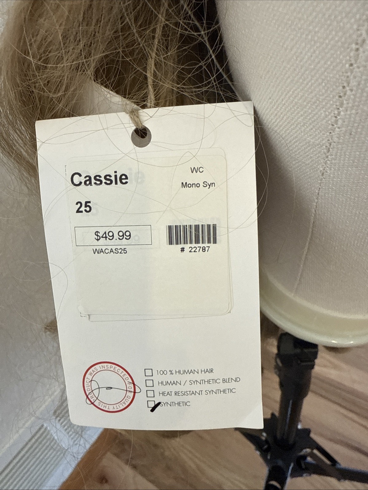 The Hair Shop Mono Synthetic Blonde Lace Front Wig Standard 11 Cassie
