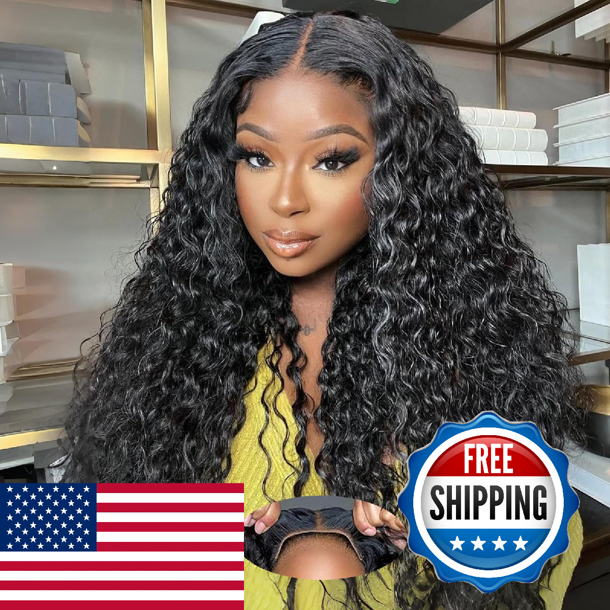 Sodlis Wear And Go Glueless Deep Wave Lace Frontal Wig 13X4 Hd Transparent Lace