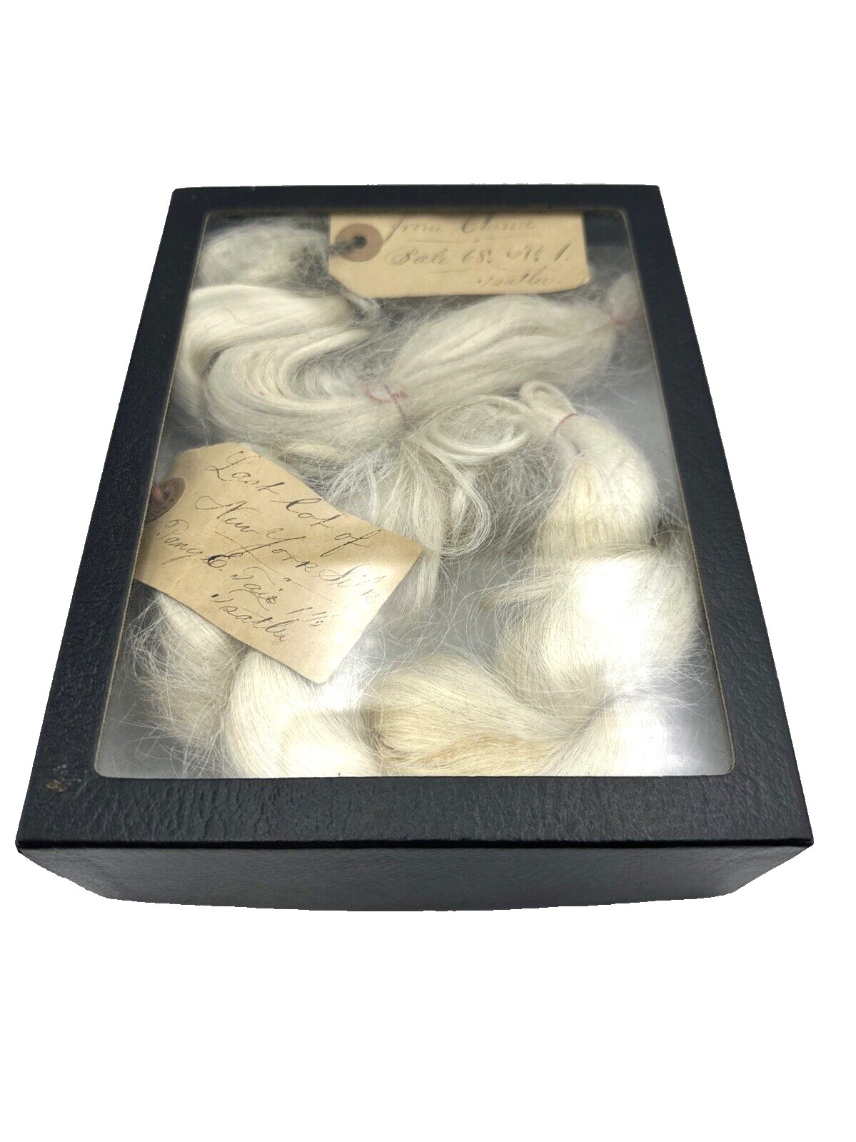 Antique 1888 Skein Lot Wig Hair New York Silk China Import Pony E Tail Rare