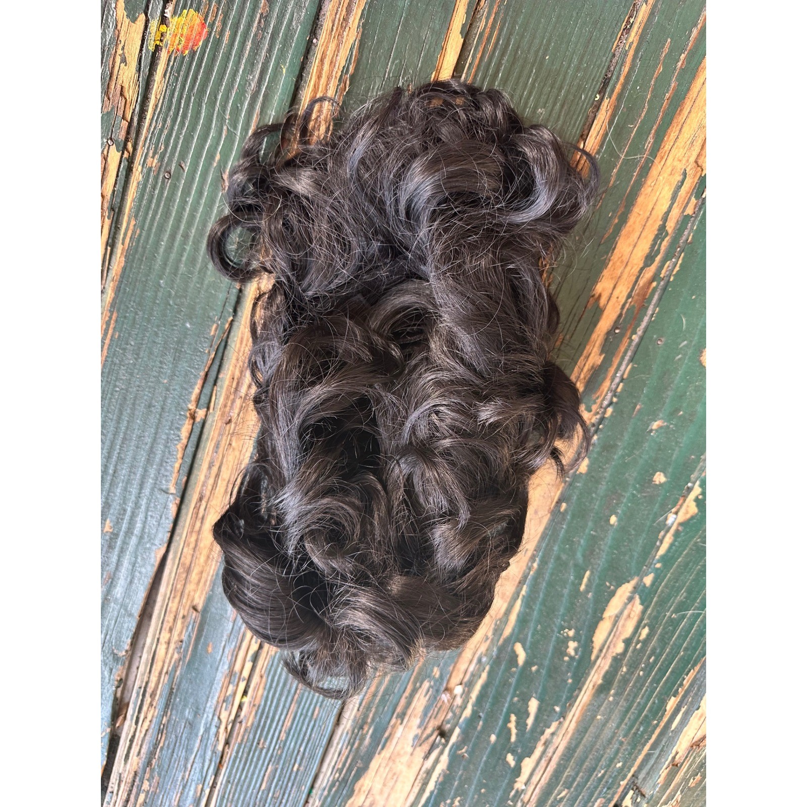 Brentwood Industries Brentlon Dark Brown Curly Hair Piece Wiglet Modacrylic 8in