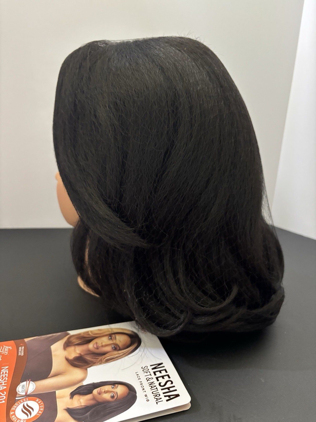 NEESHA Soft & natural Lace Front Wig. Natural Texture & Volume. Black 1B Only