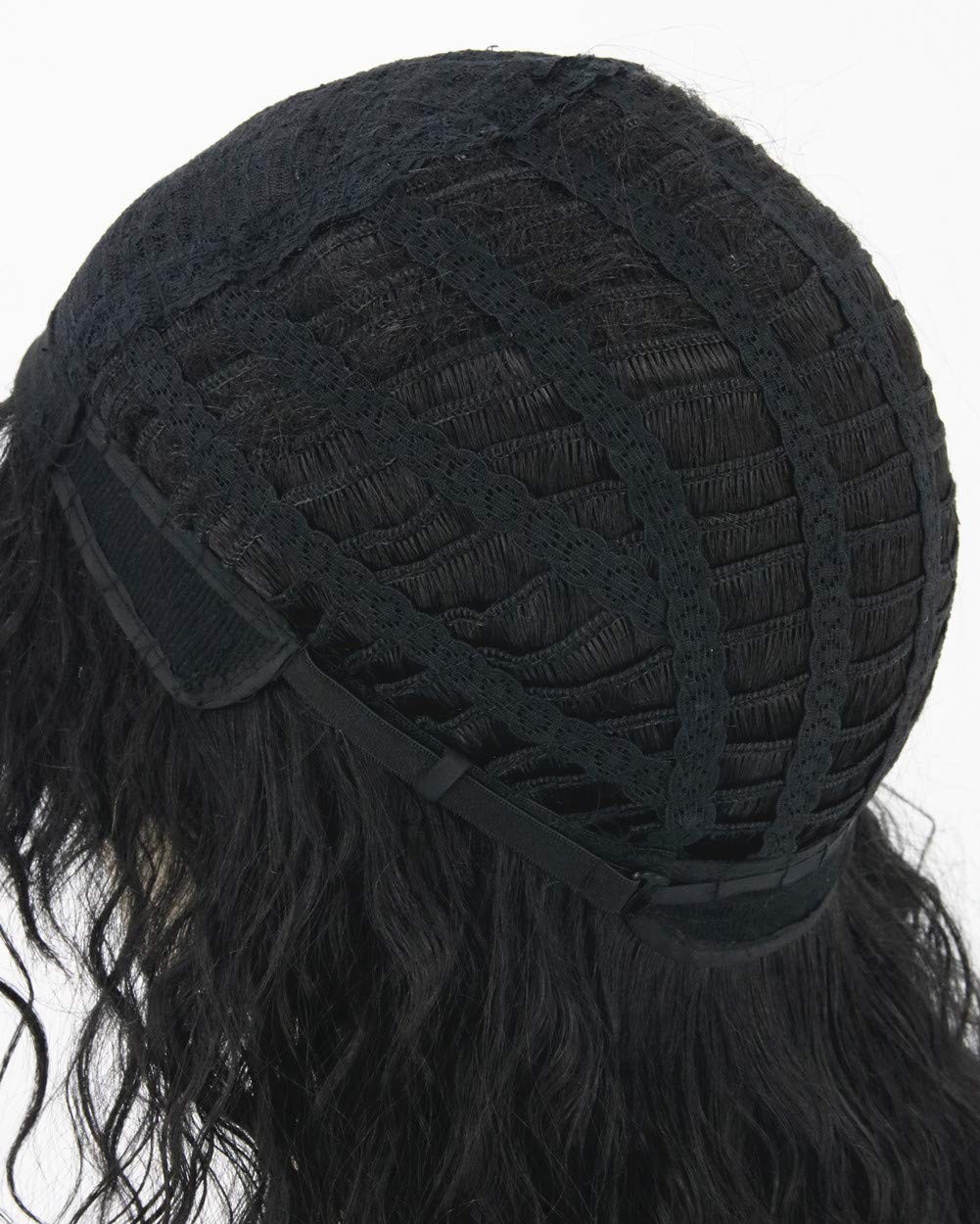 Men’s 80s Black Mullet Wigs Punk Heavy Metal Long Curly Rocker Male Hair Wig USA