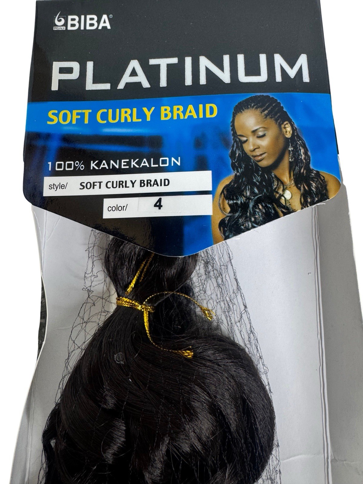Biba Platinum Soft Curly Braiding Hair Extension 100% Kanekalon Dark Brown 28”