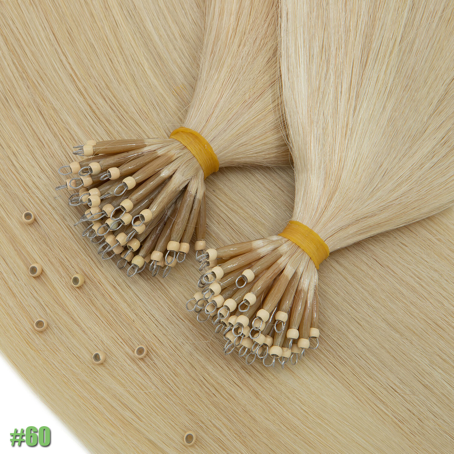 14″-24″ Nano Ring Hair Extensions Nano Bead 100% Real Remy Human Hair THICK 200S