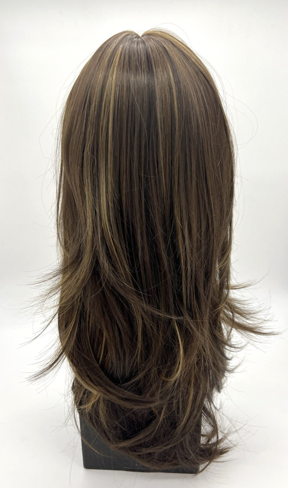 Light Brown with Blonde Balayage Long Layer 24-26in Women Premium Hair