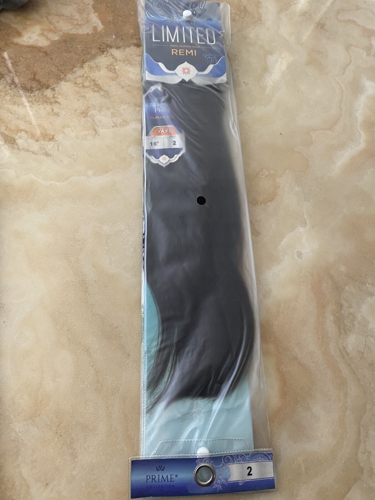 REMI PRIME LIMITED 100% HUMAN HAIR SOFT YAKY WEAVE- “16”INCH COLOR 2 TANGLE FREE