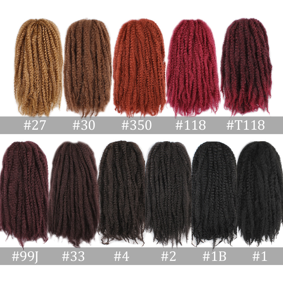 Top Kinky Twist Crochet Braiding Long Marley 18 In for Braids or Locs