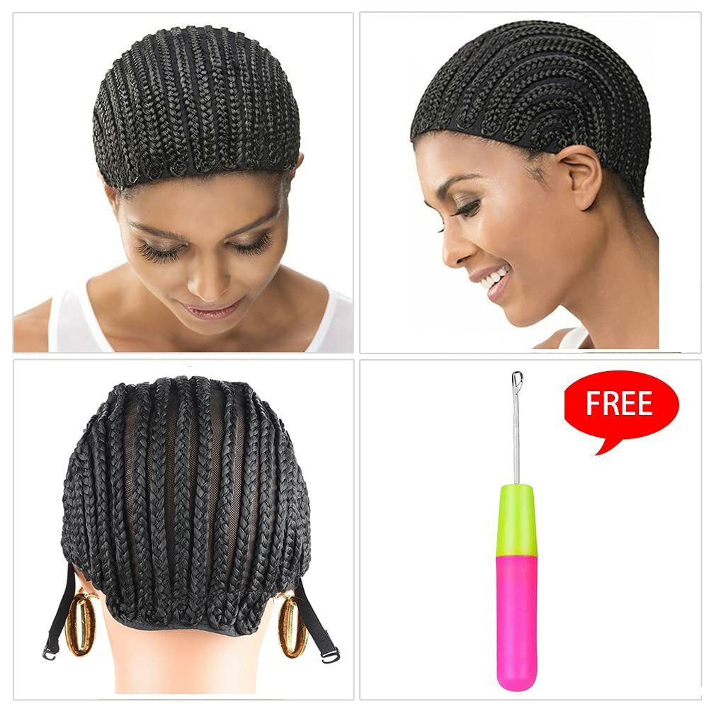 1PCS Breathable Braided Crochet Cornrows Wig Caps for Making Synethic Wigs