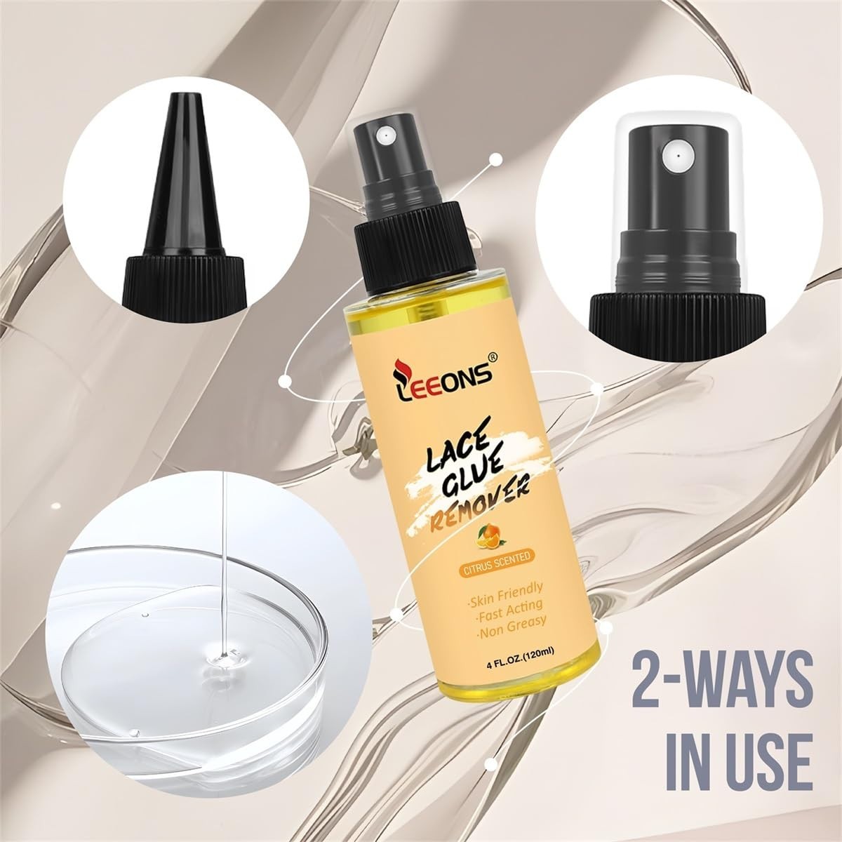 Gentle Lace Wig Adhesive Remover Spray – 120ML Fast Bond Release Solution