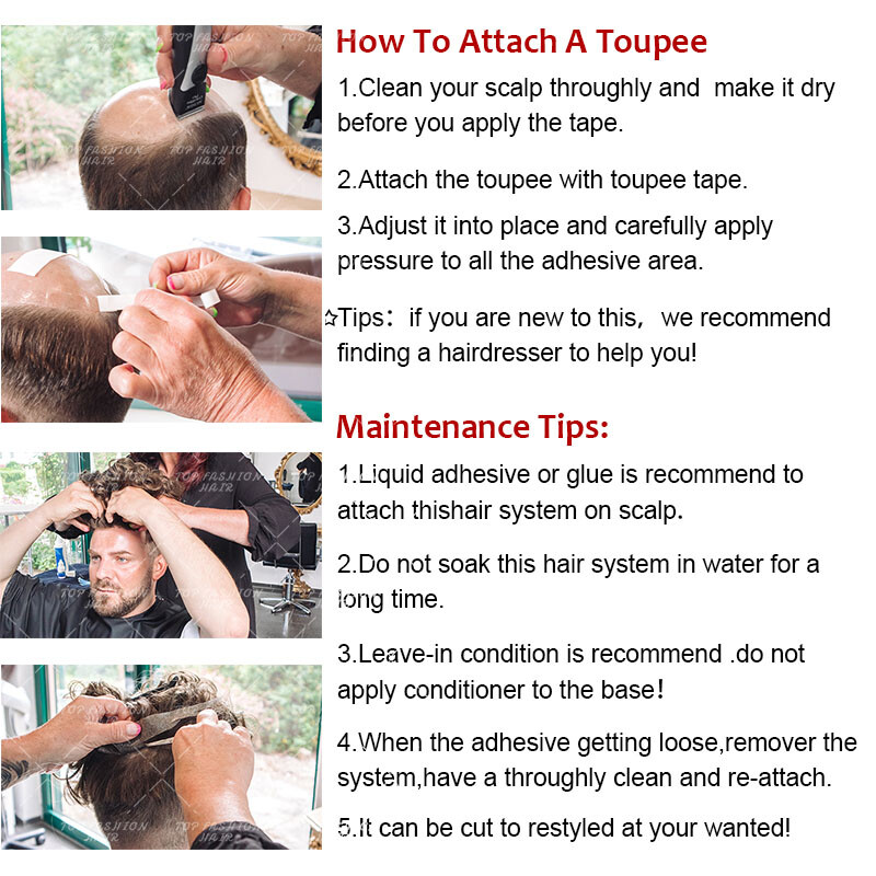 100% Human remy Hair Bald Spot Patch Toupee Forehead Hairpiece Hair Replacement