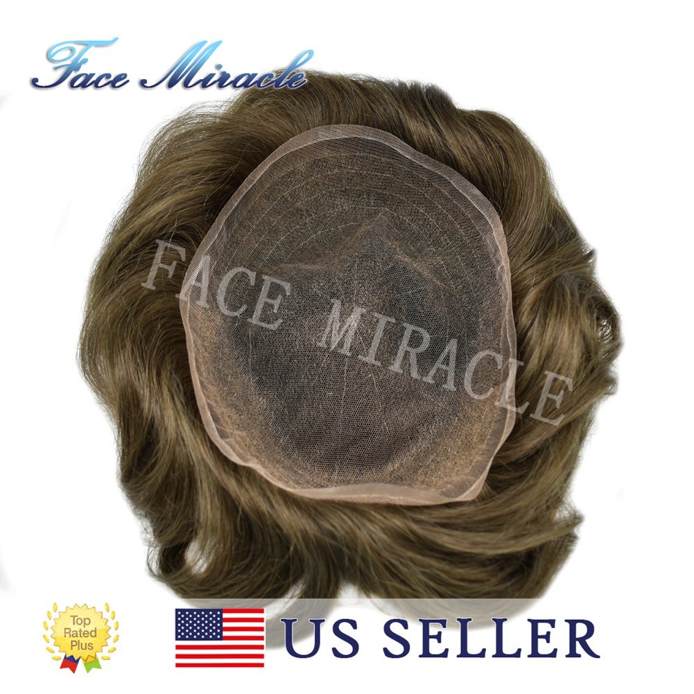 French Lace Mens Toupee Human Hair Piece All Lace Toupee Hair for Men Hair Units