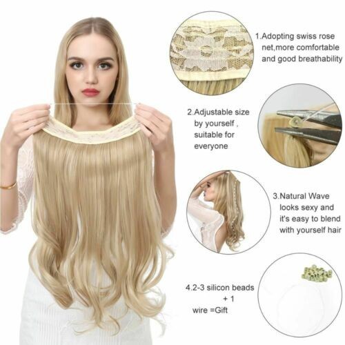 Ombre 60g Handmade Flip Human Hair Extensions Invisible Wire good Hair Weft