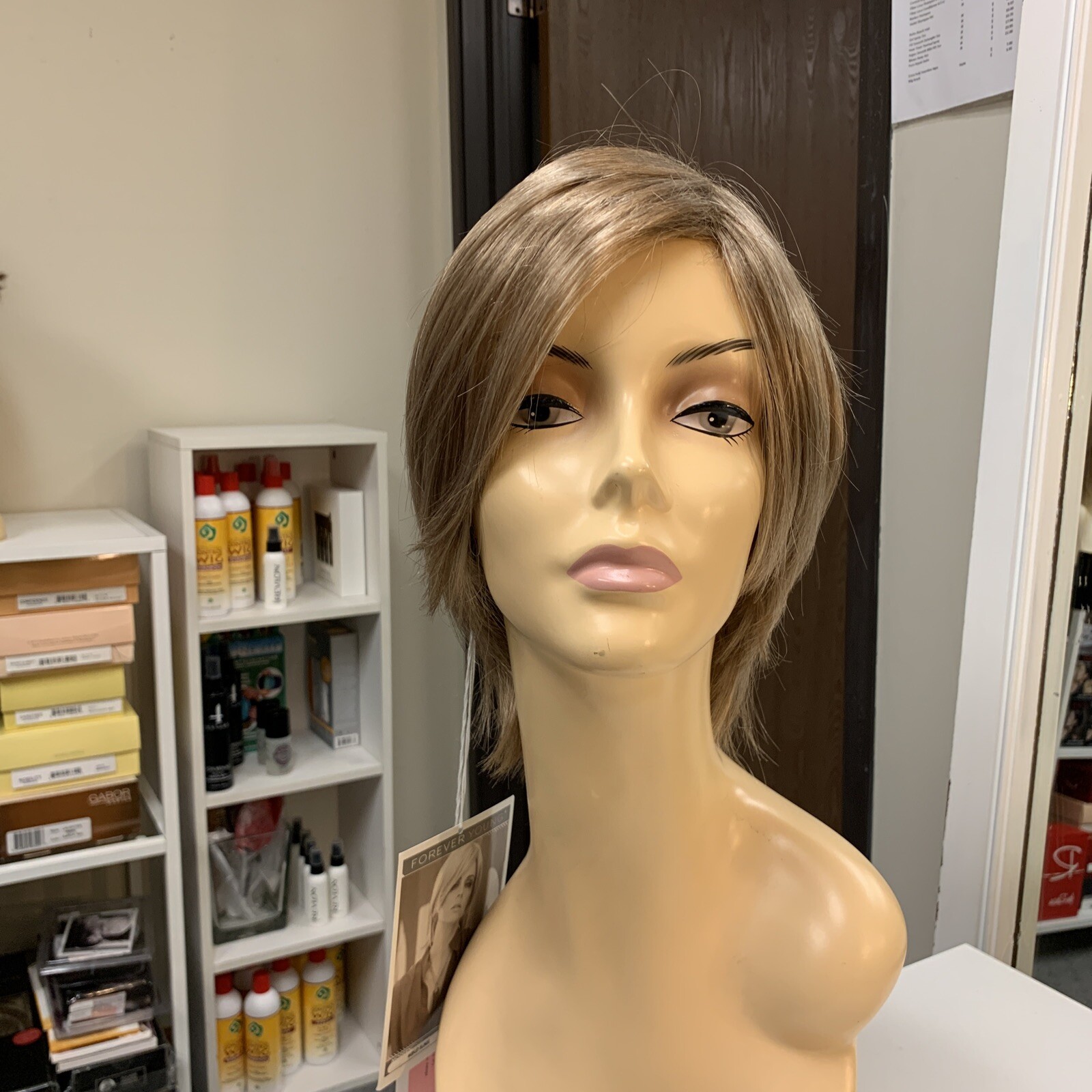 Forever Young MODERN EDGE Shag Short Synthetic WIG, Ashley Blonde