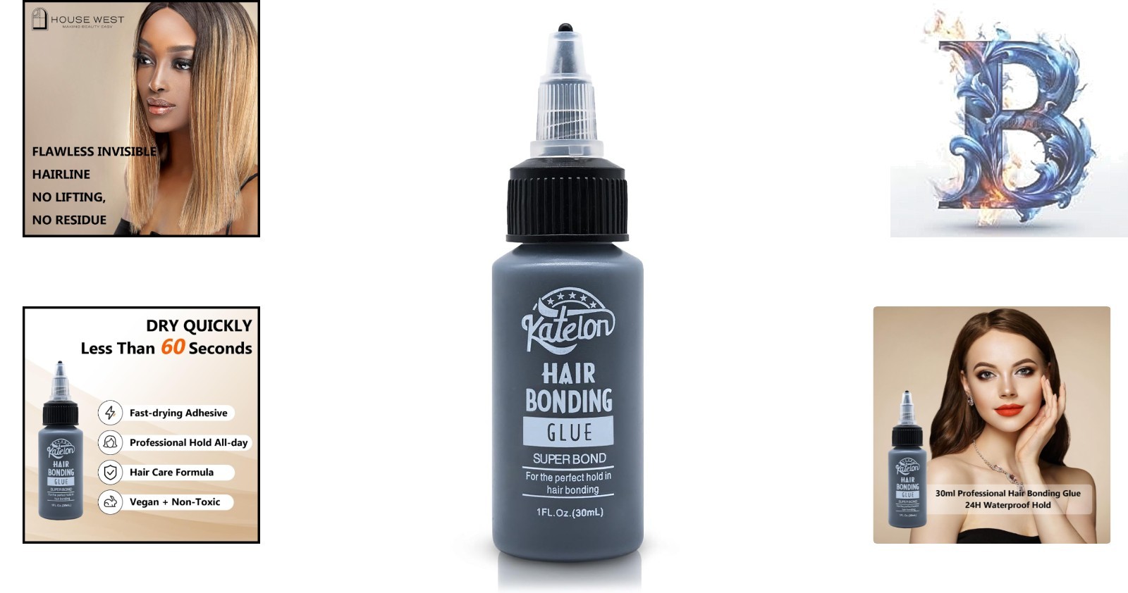 Precision Nozzle Hair Bonding Glue 1oz – Ideal for Quick Weave & Lash Extensions