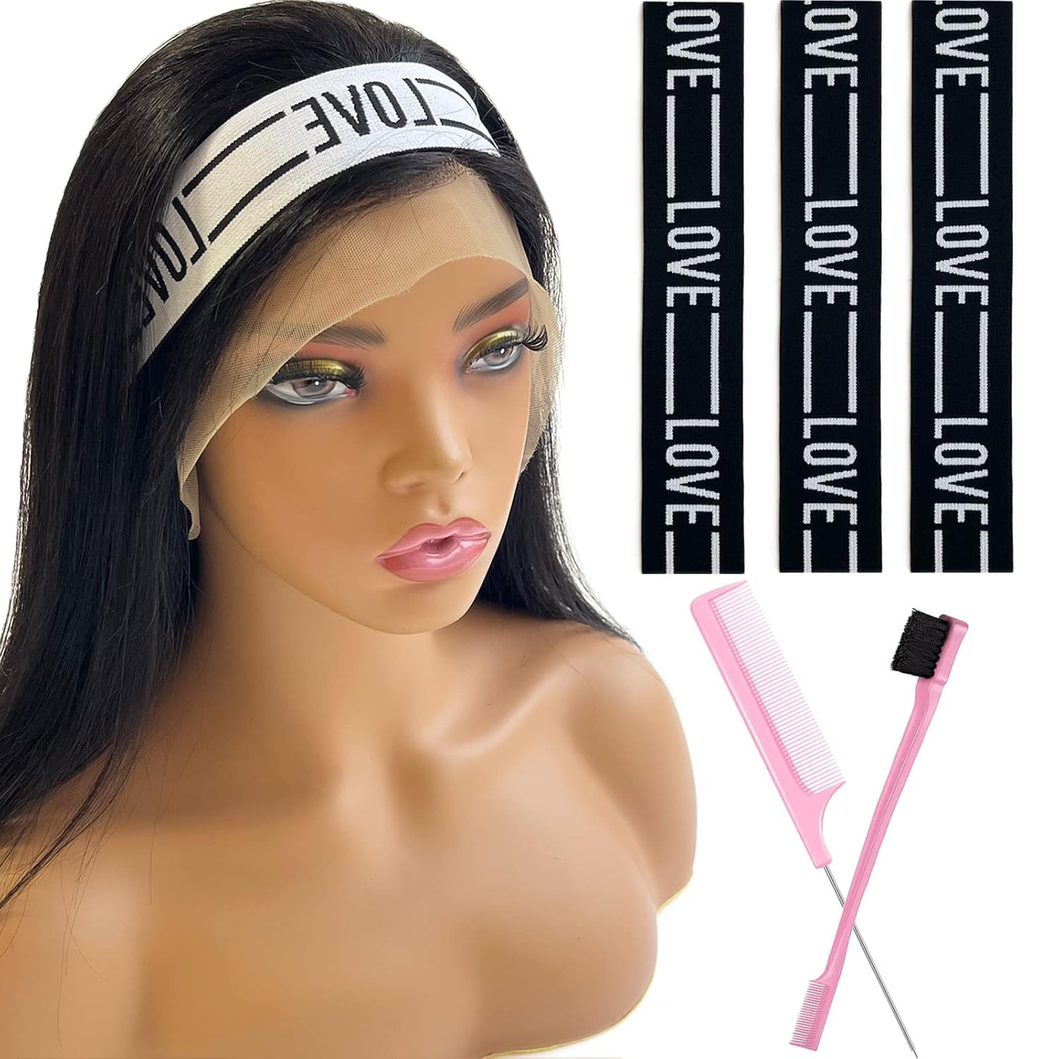 Wig Band Elastic Bands for Wig 3 Pcs Lace Melting Band for Lace Front Wig Bands