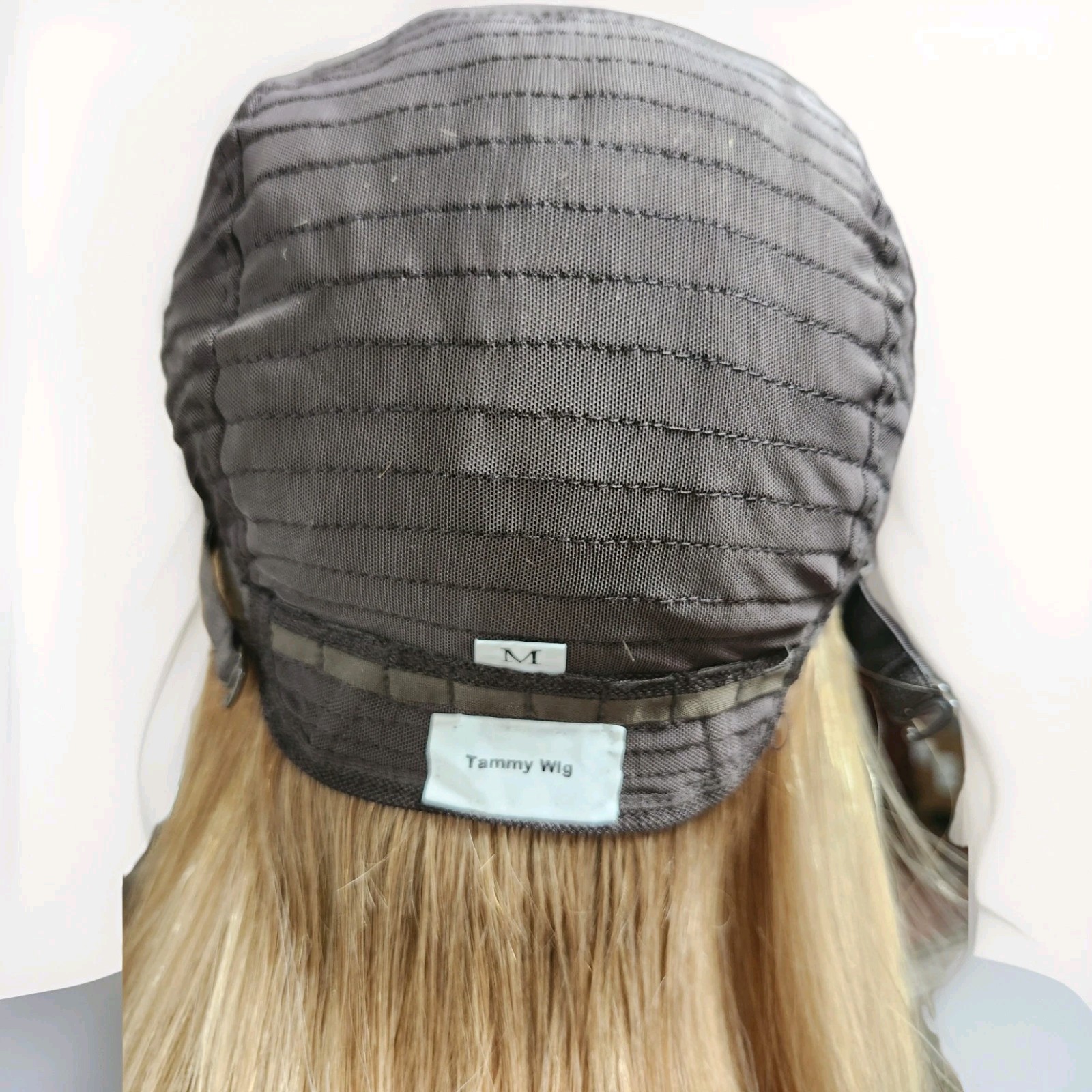 100% HUMAN HAIR A GOLDEN BLONDE LACE TOP WIG 22” M CAP