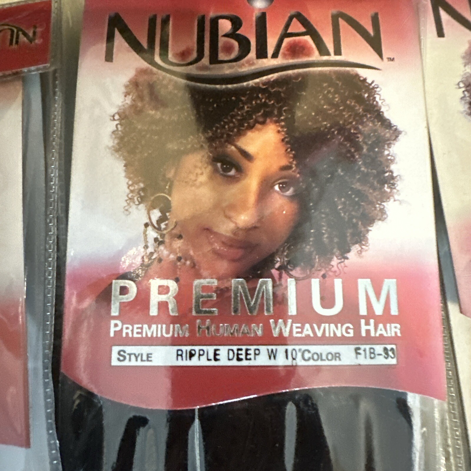 Nubian Queen 100% Human Hair /Blend Extensions (Color F1B-33), New In Package