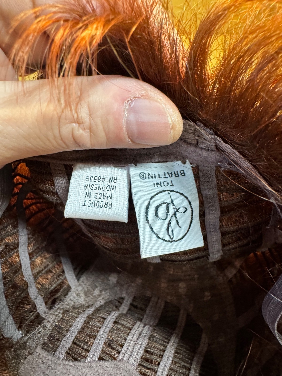 Toni brattin marvelous wig in RED Copper Sexy synthetic  Good Quality. #3 gypsey