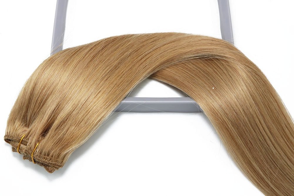 Double Weft Human Hair Extensions Sew In Weave European Remy Hair Thick Bundle