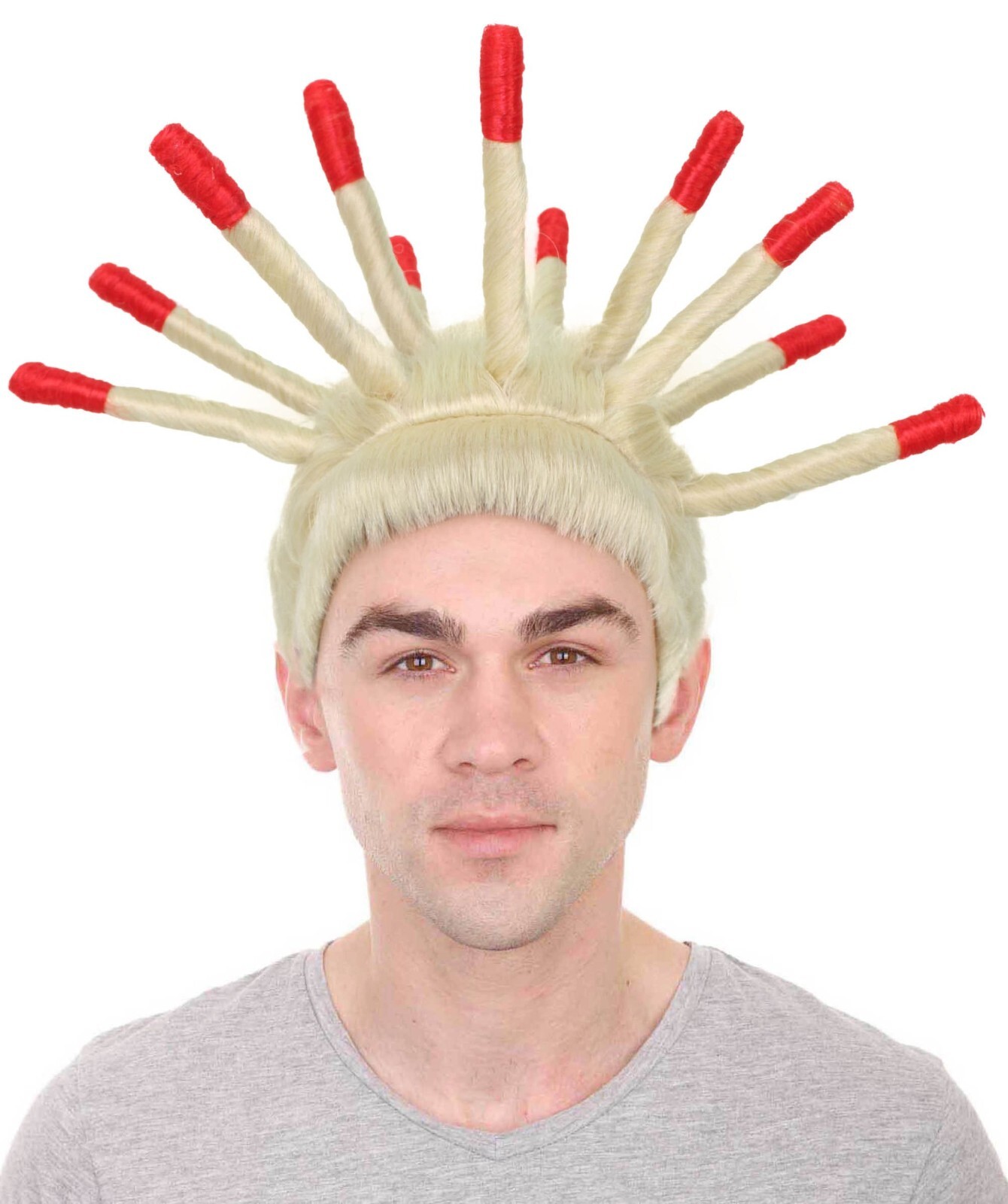 Adult Men’s TikTok Viral Twin Brothers Spiky Dreadlocks Wig, HM-1493