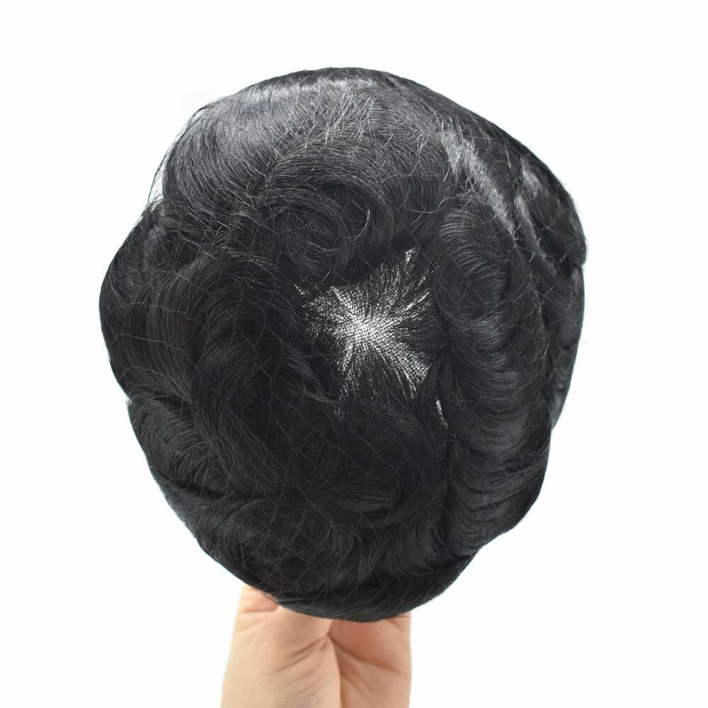 Ultra Thin Skin Mens Toupee Hairpiece Invisible Poly PU Hair Replacement Systems