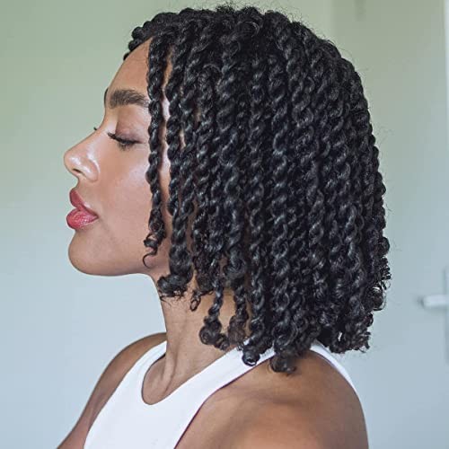 Short Passion Twist Hair 8 Inch, 8 Packs Pre-twisted 8 Inch (Pack of 8) 1B#
