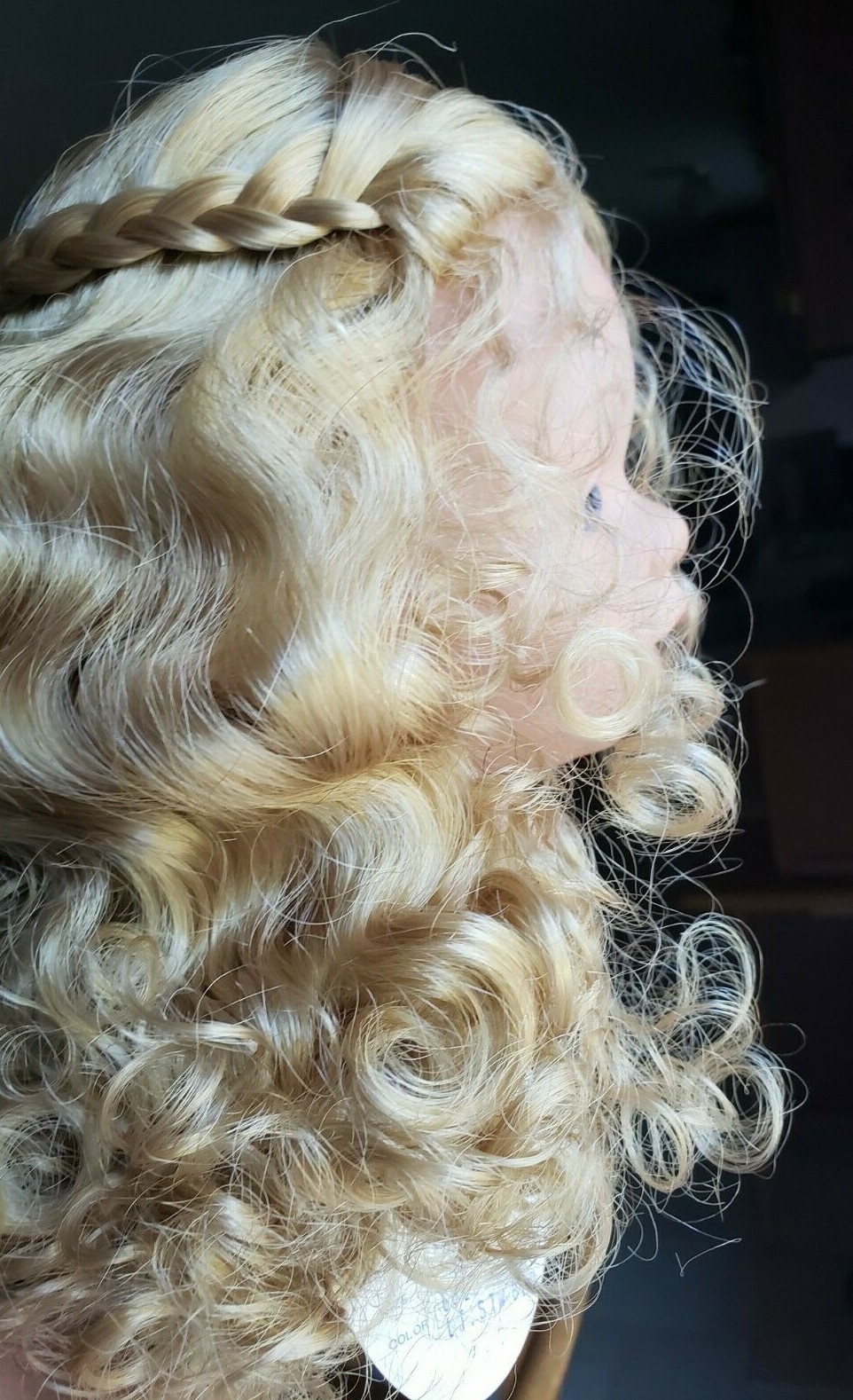 Wig 14/15, Light Blonde, Fluffy curls, Full Cap, NEW by Expressions #1