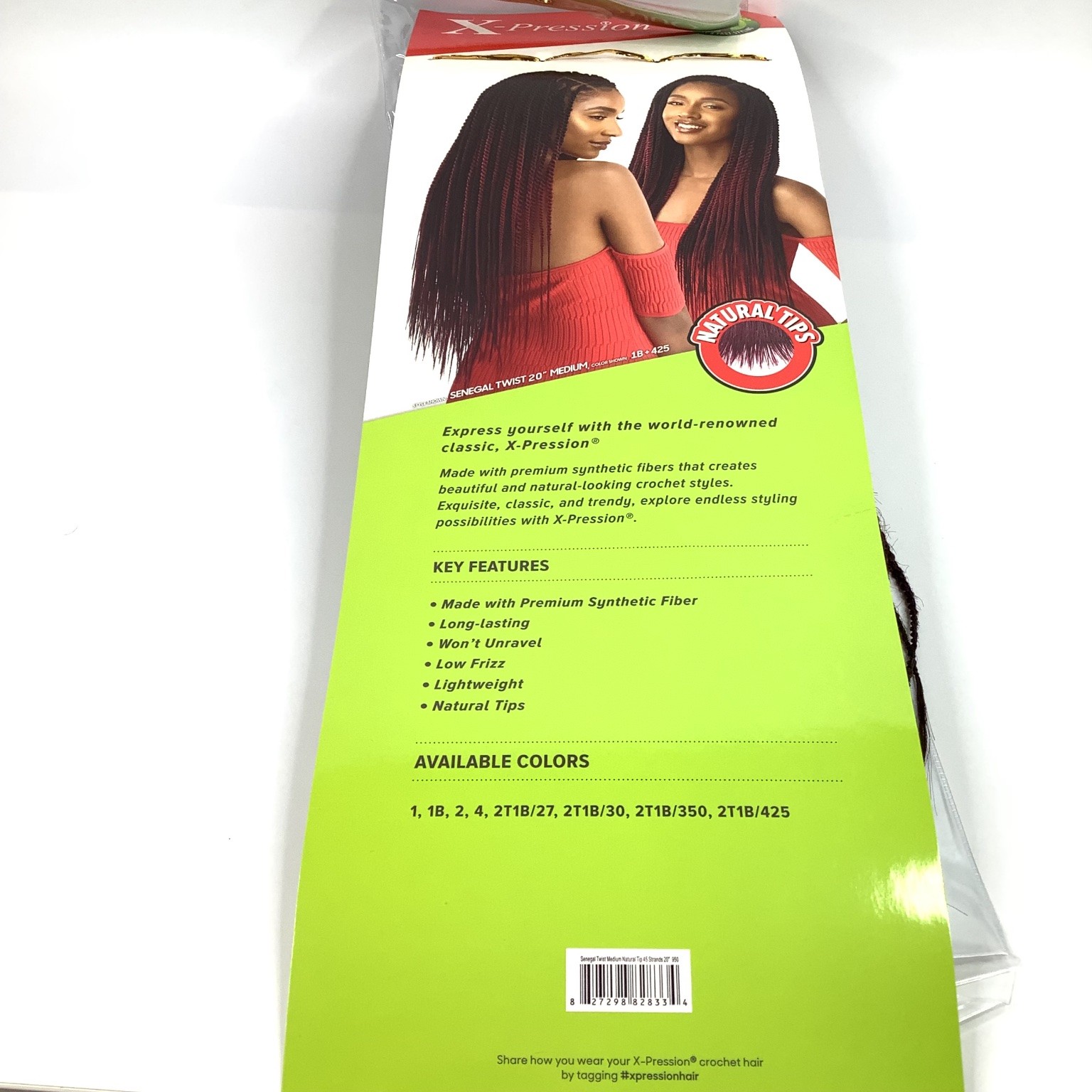 X-Pression Senegal Twist 20″ Hair Extensions 45 Strands Color 950 Crochet Loop