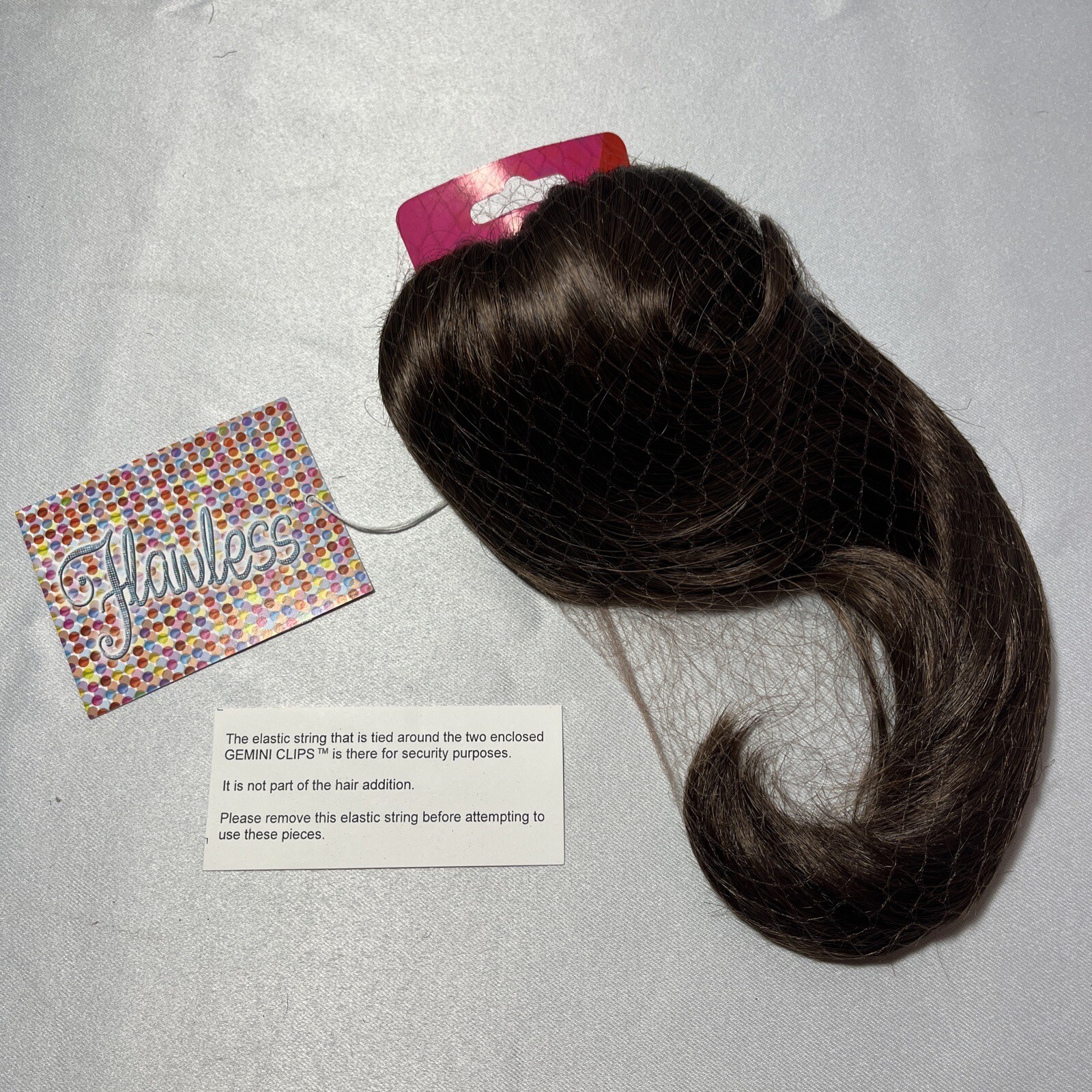 Halloween Hair Extensions Clips 2 In Package Dress up or Costume Dark Cinnamon