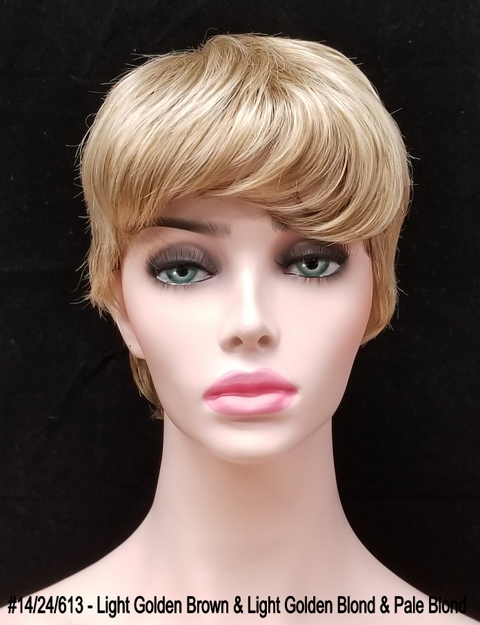 WOMENS SHORT BOY CUT STRAIGHT HAIR PIXIE STYLE WIG W/ BANGS & LAYERS MARIE